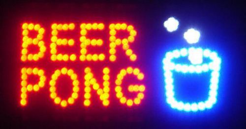 19x10 Beer Pong Flashing Motion LED Sign