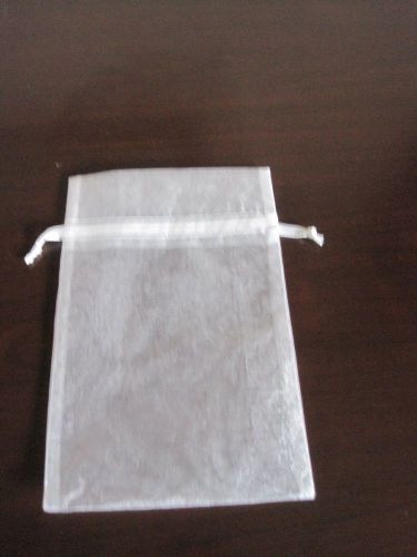Jewelry Pouches, Sheer White, 6&#034; x 9&#034;
