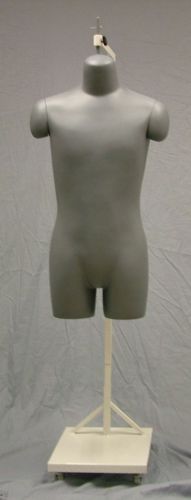 Male 3/4 body sewing dress form removable shoulders w/ wheel base (hmb7 .65) for sale