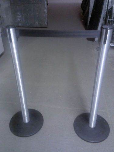 Stanchions / crowd control posts lot 16 used store fixtures customer service for sale