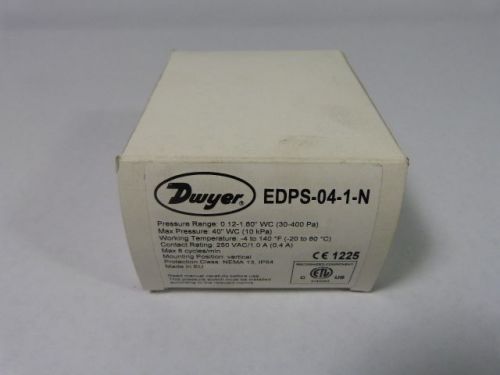 Dwyer EDPS-04-1-N Pressure Switch ! NEW !