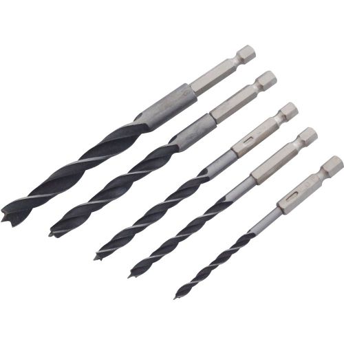 SHARP BRAD POINT CENTRE SPUR WOOD DRILL BITS - 4mm TO 10mm Am-Tech f1735