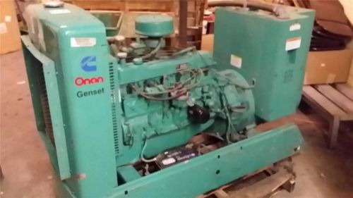 Onan 45 kw generator w/ auto transfer switch 570 hours ford 6 cyl motor for sale
