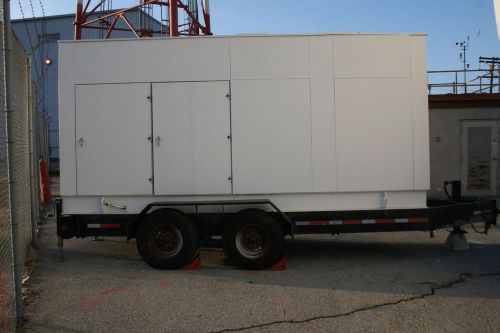 Used - onan 250kw 313 kva diesel generator 3 phase - mounted dual axle trailer for sale