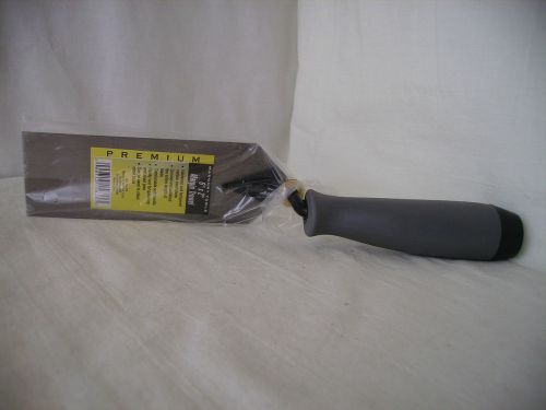 Premium Margin Trowel 6&#034; x 2&#034; Masonry Tool Carbon Steel Blade Soft Handle  NEW