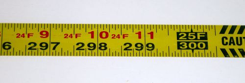 Metal adhesive backed ruler - 3/4 inch wide x 25 feet long - left - fractional for sale