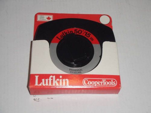 LUFKIN COOPER TOOLS 3/8&#034;x50&#039; Universal Long Steel Tape HY15CM Made in Canada NEW