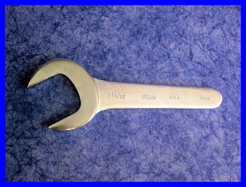 Martin 1-13/16&#034; Chrome 30 Degree Head Service/Pump Wrench Made in USA Part 1258