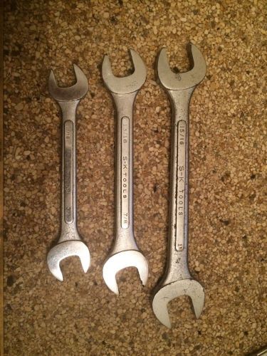 SK Double Ended Wrenches Set Of 3 MADE IN USA