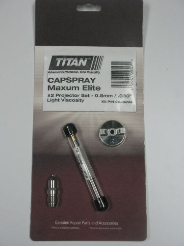NEW Titan CAPspray Maxum Elite #2 Projector Set 0.8mm/ .030in. #0524293