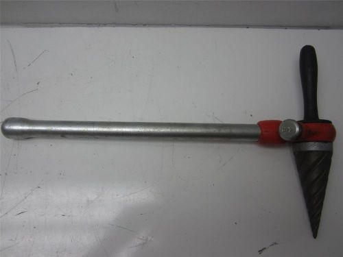 Ridgid d-476 spiral pipe reamer threading w/ handle for sale