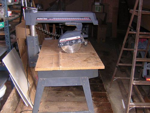 SEARS CRAFTSMAN RADIAL ARM SAW, CONTRACTOR SAW