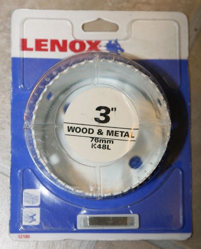 3&#034; Lenox Hole Saw Bi-Metal Wood Metal # 12183 NEW USA High Speed Steel 76mm