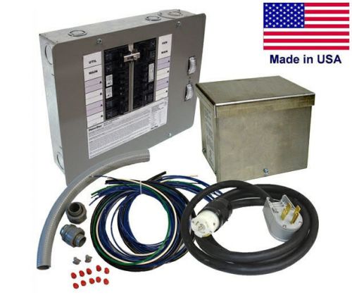 Transfer switch kit for portable generators - 50 amp - 120/240v - 12 circuit for sale