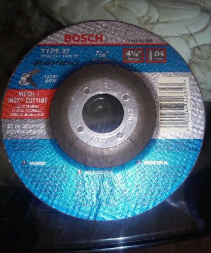BOSCH TCW1S450 4-1/2x.040x7/8 TYPE 1 THIN CUTTING DISC AS60INOX-BF 25 PACK NEW