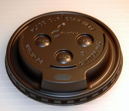 Dopaco Brown Dome Lids for 12-20oz Paper Hot Cups 1000ct 21432