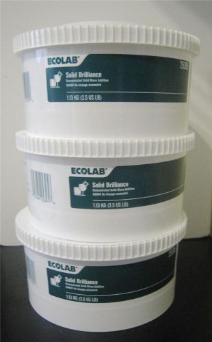 ECOLAB Solid Brilliance *3 Pack* 2.5 lb each Item # 25395 FREE SHIPPING!