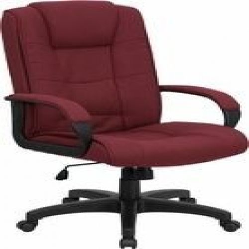 Flash Furniture GO-5301B-BY-GG High Back Burgundy Fabric Executive Office Chair