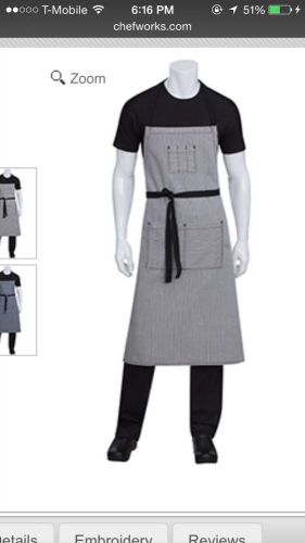 Chef Works Urban Collection Portland Bib Apron (Black)