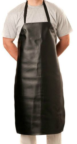 New Butcher,produce,seafod Apron Made of Black Vinyl with Adjustable Neck Strap