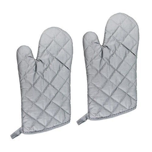 NEW New Star Commercial Grade Silicone cloth Oven Mitts  up to 200F  13-Inch  Se