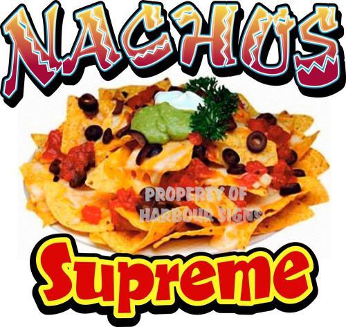 Nachos Supreme Chips Concession Restaurant Mexican Food Truck  Decal 14&#034;