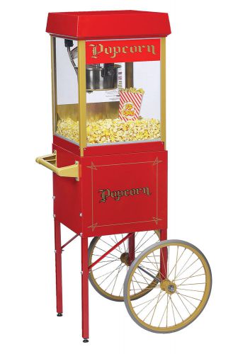 New fun pop 4 oz. popcorn machine &amp; matching cart nib for sale