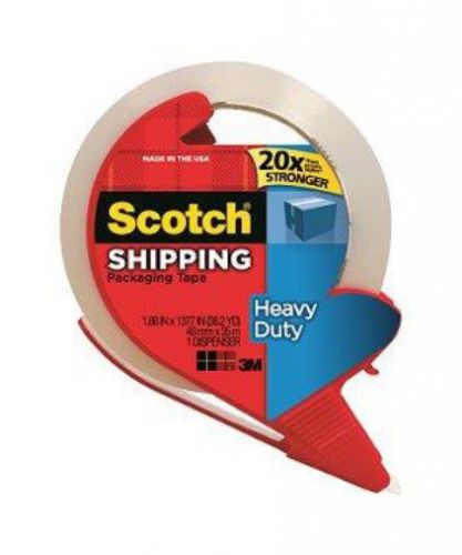 12 rolls 3850-rd scotch heavy duty clear packing tape w/ dispenser wholesale lot for sale