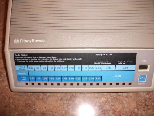 Pitney Bowes 16 Ounce Capacity Postal Scale ~ Model A500 Excellent Condition