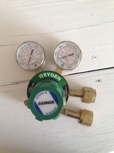 1x Radnor oxygen regulator with Co2 adapter Model 0350 125 540 Moderate use