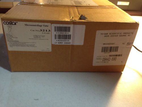 New corning 2.0ml microfuge tubes, clear, nonsterile (cs1000)(cat#3213) for sale
