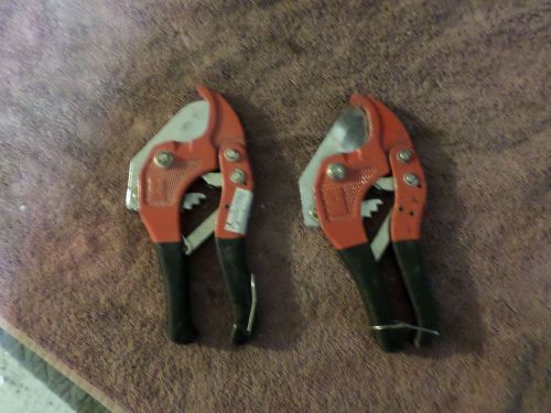 [2] Orbit ratchet pipe cutters, used and in good condition.