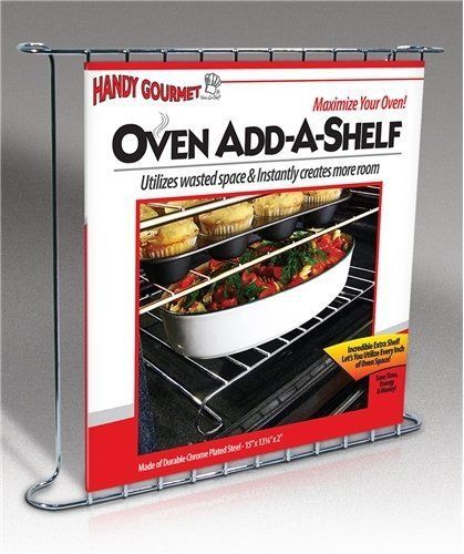 Handy Gourmet Oven Add-a-Shelf Rack Utilize Every Inch of Space in your Oven
