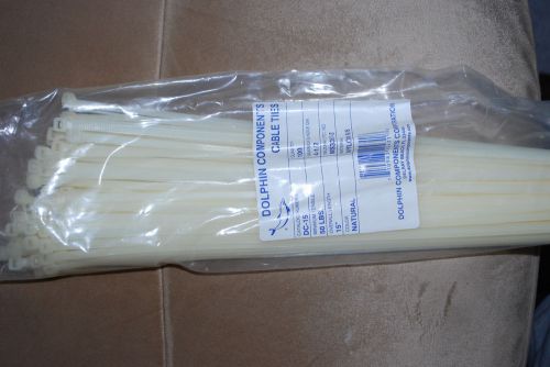 Dolphin Component Cable Ties - DC-15 -- 15&#034; - Natural/White - 100 per bag
