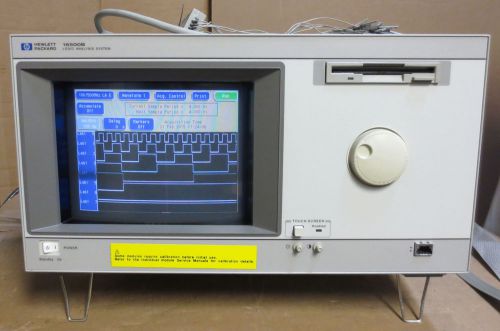 Hp 16500b logic analysis system with 16517a, 16520a &amp; 16550a modules - working for sale