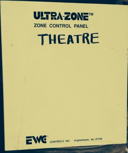 Ultra Zone EWC-ST- 3C Control Panel EWC ULTRA-ZONE Zone Panel