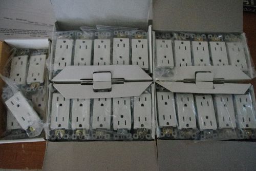 Huge Decora Lot Leviton 45 outlets, 44 switches, 28 wall plates &amp; 4 phone jacks