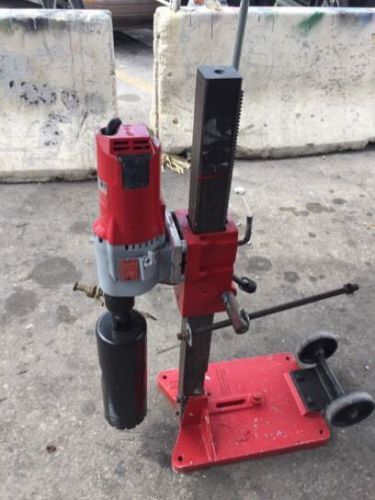 Core bore milwaukee dymodrill 4096 drill diamond coring with stand for sale