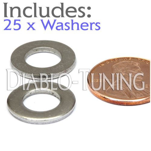 M8 / 8mm - Qty 25 - Metric DIN 125A Flat Washer 18-8 Stainless Steel