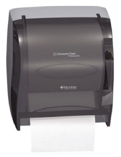 Kimberly clark in-sight lev-r-matic 09767 roll towel dispenser smoke new in box for sale