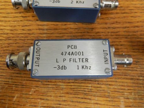 PCB Piezotronics 474A001 In-Line Low Pass Filter -3db at 1kHz