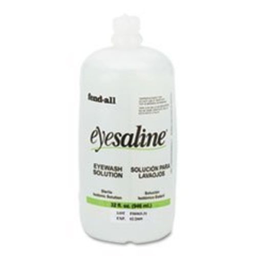 -- Fendall Eye Wash Saline Solution Bottle Refill, 32-oz