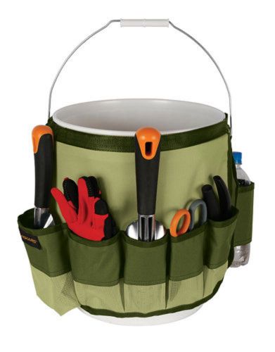 Fiskars new garden gardening yard bucket caddy tools supplies organizer holder for sale