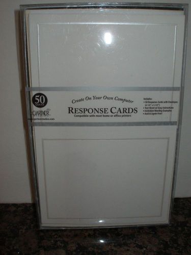 Gartner 97 Response Card Envelopes Only 47 Ivory 50 White 4 1/4 x 5 1/2&#034;