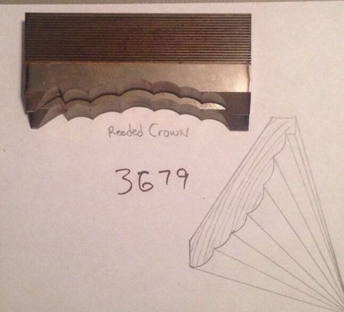 Lot 3679 Reeded Crown Moulding Weinig / WKW Corrugated Knives Shaper Moulder