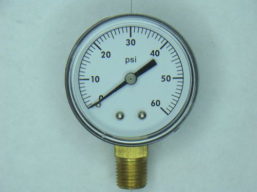 2&#034; dry 0 to 60 psi 1/4 npt bottom mount pressure gauge sun100 pool filter for sale