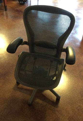 Herman Miller Aeron Ergonomic Chair Lumbar Gray, Pellicle