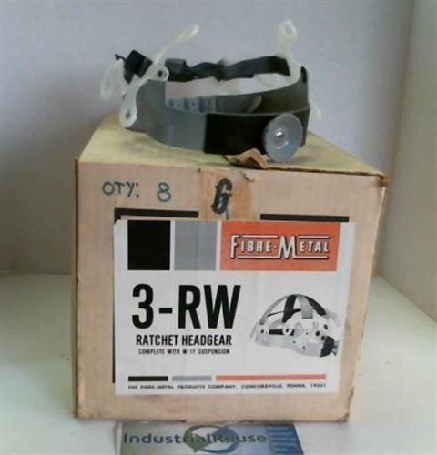 NIB FIBRE-METAL 3-RW Ratchet Headgear Complete w/ W-1F Suspension Box of 8