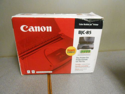 Canon BJC-85 Color Bubble Jet Printer USB Mobile Travel (Brand New)
