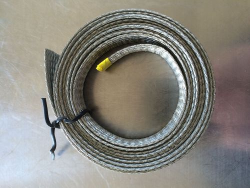 Tinned Copper Tubular Braid - 5/8&#034; For RF EMI Shielding Cable Reinforcement 10ft